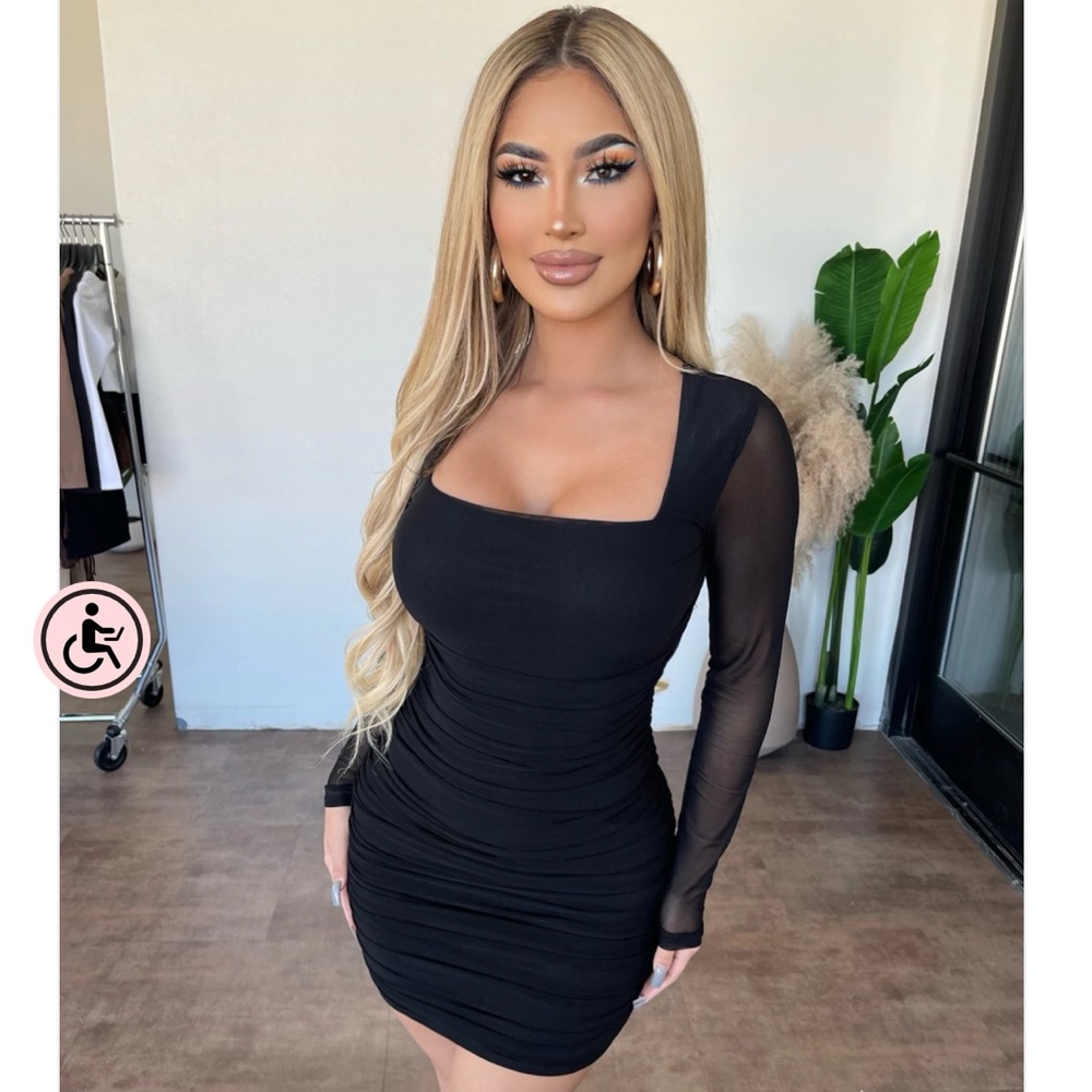 Ootd fash mesh dress
